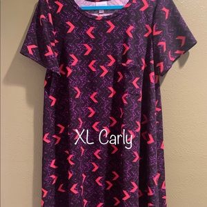 LuLaRoe High Low Dress in Purple and Pink